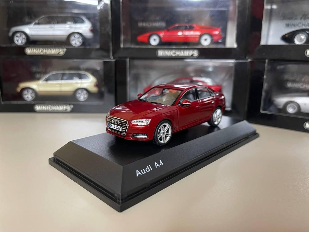 Audi A4 B9 1:43 Spark Red Miniature - Etsy