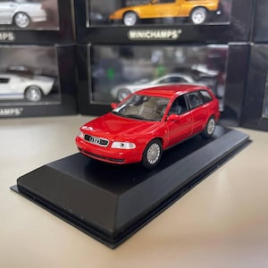 Audi A4 B5 Avant 1:43 Minichamps Red Miniature - Etsy