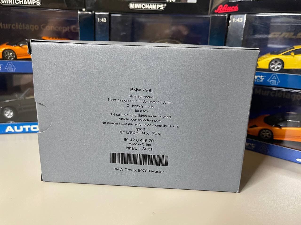 Bmw 7 Series 750li F02 1:43 Minichamps White - Etsy