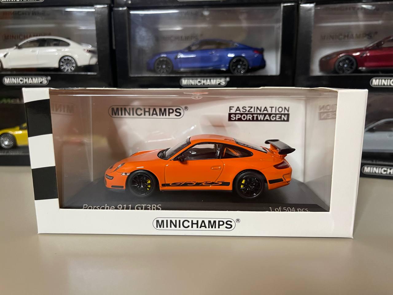ポルシェ 911 GT3 RS 1:43 ミニチャンプス オレンジ - Etsy 日本