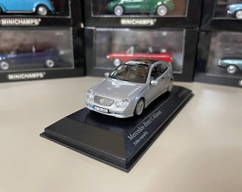 Mercedes Benz C Klasse Sportcoupe 1:43 Minichamps Prata - Etsy