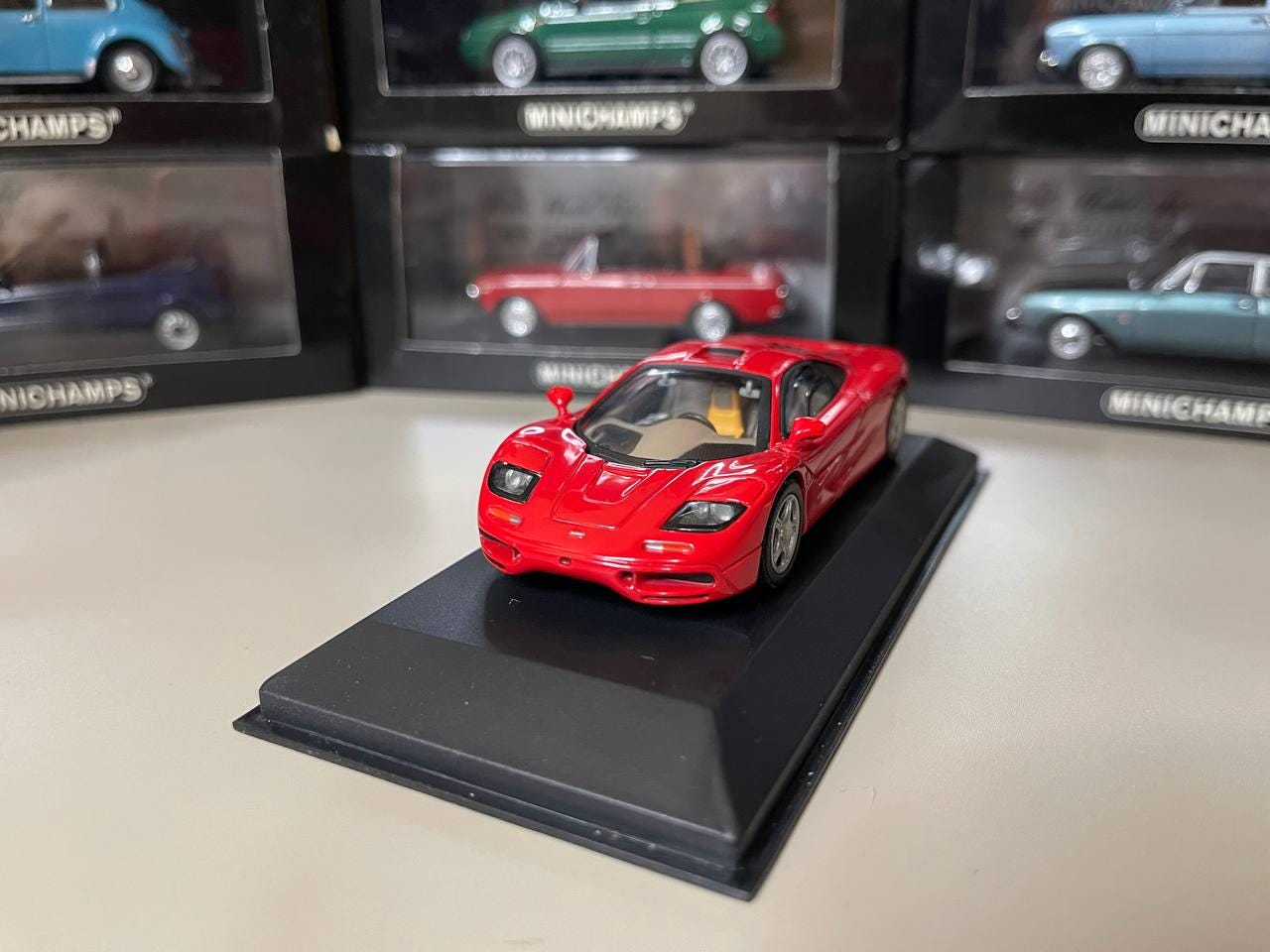 Mclaren F1 1:43 Minichamps Red - Etsy