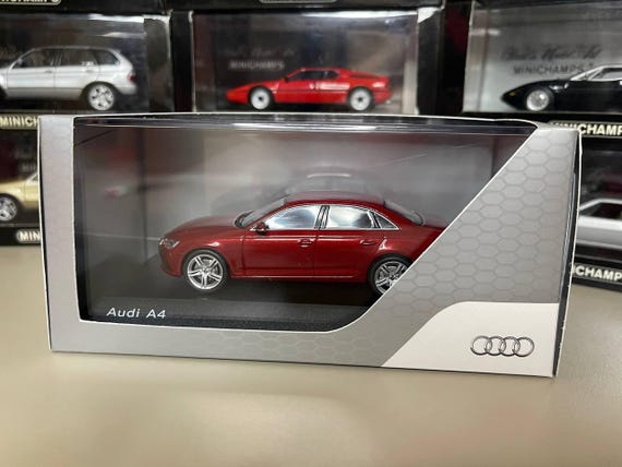 Audi A4 B9 1:43 Spark Red Miniature - Etsy Finland