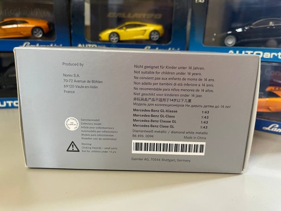 Mercedes Benz GL Klasse 1:43 Norev White - Etsy