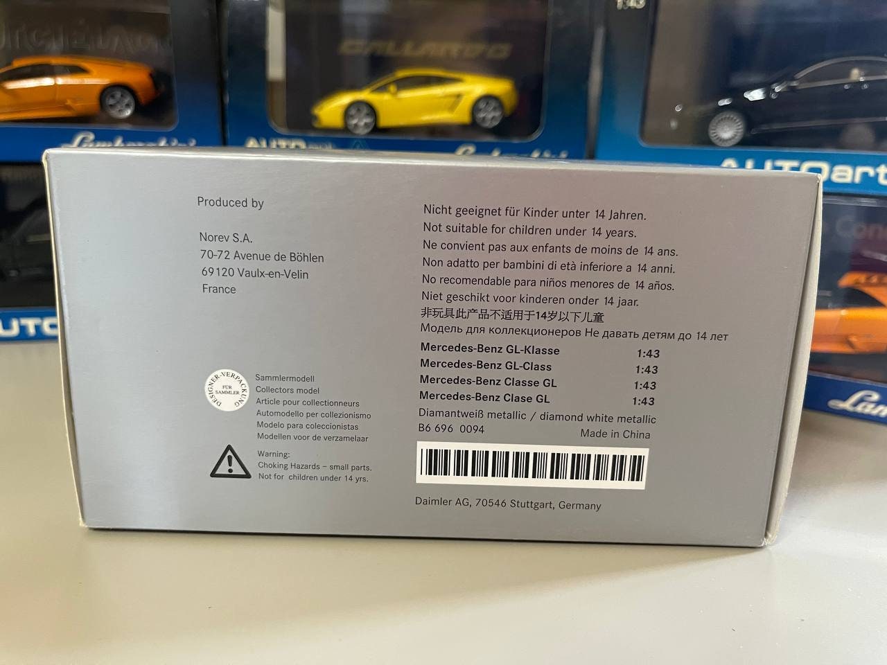 Mercedes Benz GL Klasse 1:43 Norev White - Etsy