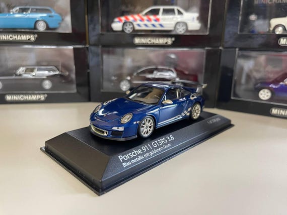 ポルシェ 911 GT3 RS 1:43 ミニチャンプス ブルー - Etsy 日本