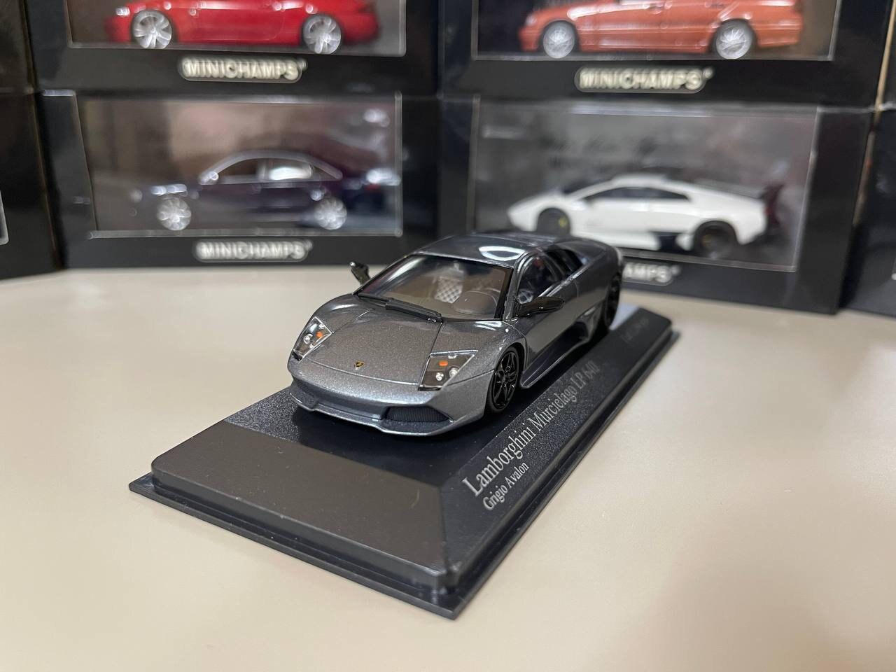 Lamborghini Murcielago Lp640 1:43 Minichamps Gray - Etsy