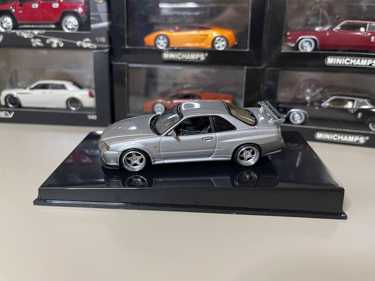 Nissan Skyline R34 Gtr 1:43 Autoart Gray - Etsy