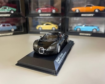 ブガッティ・ヴェイロン ブラック＆レッド 1:43 AUTOart #50901 - Etsy