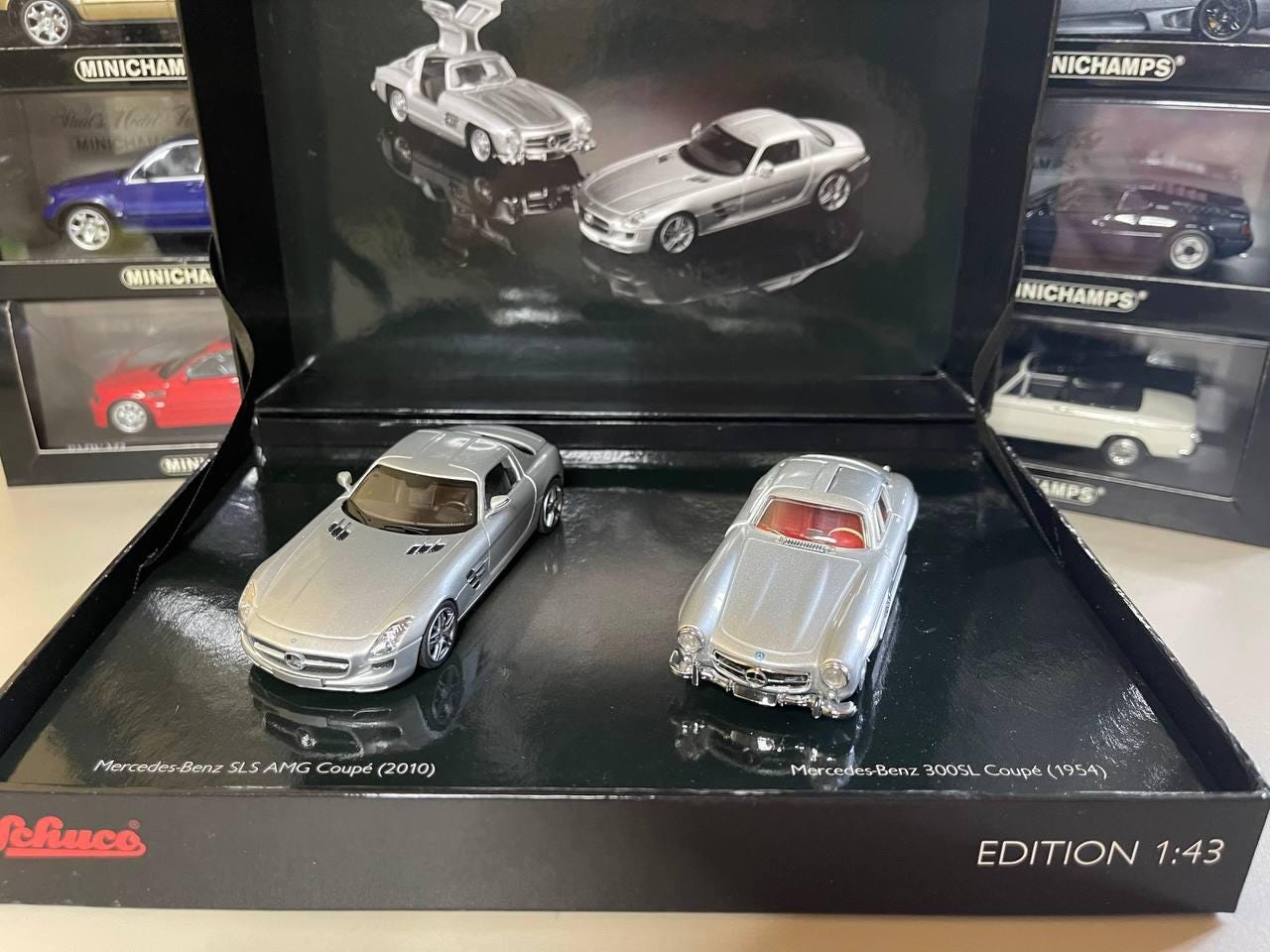 Mercedes Benz Set - SLS Amg Coupe & 300SL Coupe 1:43 Schuco - Etsy