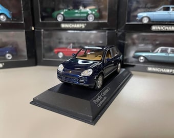 ポルシェ カイエン S 1:43 ミニチャンプス ブルー - Etsy 日本