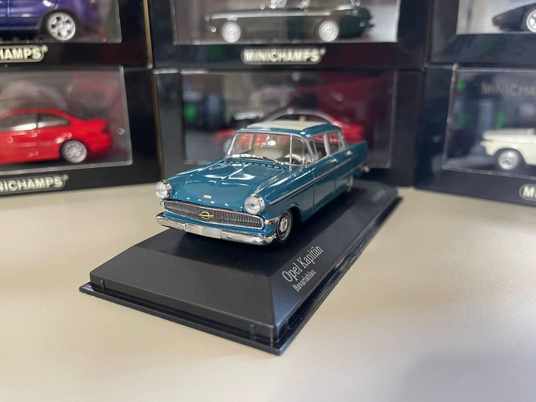 Opel Kapitan 1:43 Minichamps Turquoise - Etsy