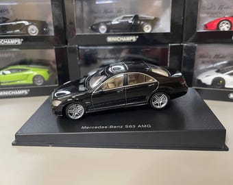 Mercedes Benz S63 AMG W221 1:43 Autoart Black - Etsy