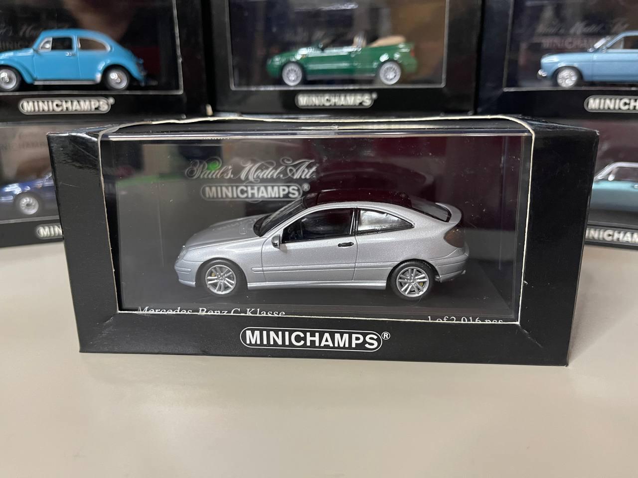 Mercedes Benz C Klasse Sportcoupe 1:43 Minichamps Silver - Etsy