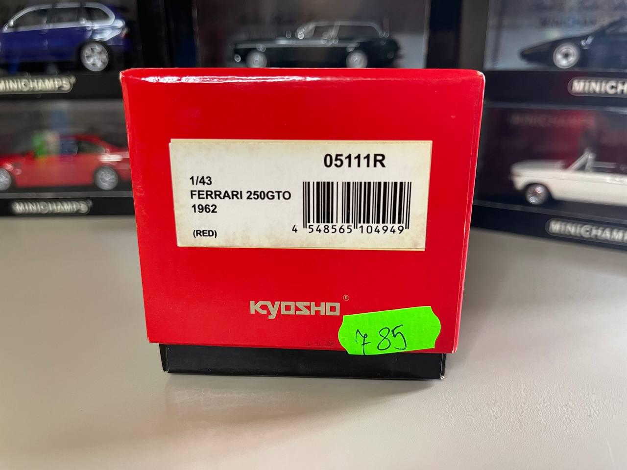 Ferrari 250 GTO 1962 1:43 Kyosho Red - Etsy