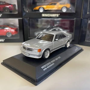 Mercedes Benz 560 SEC Amg Widebody 1:43 Miniature Solido Silver