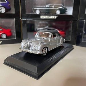Bmw 502 Cabrio Soft Top 1:43 Detalhe Carros Prata