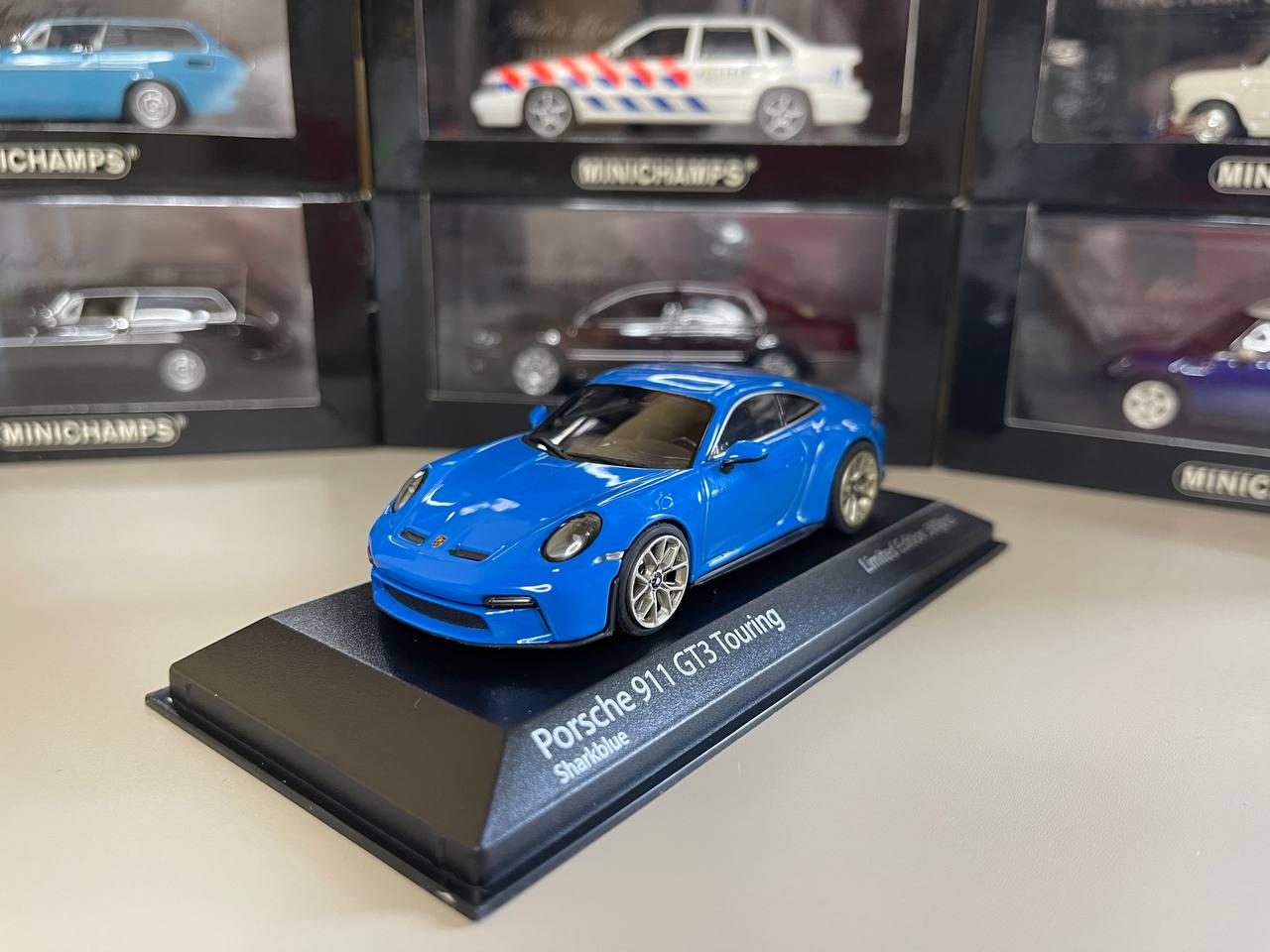 ポルシェ 911 GT3 ツーリング 1:43 ミニチャンプス ブルー - Etsy 日本