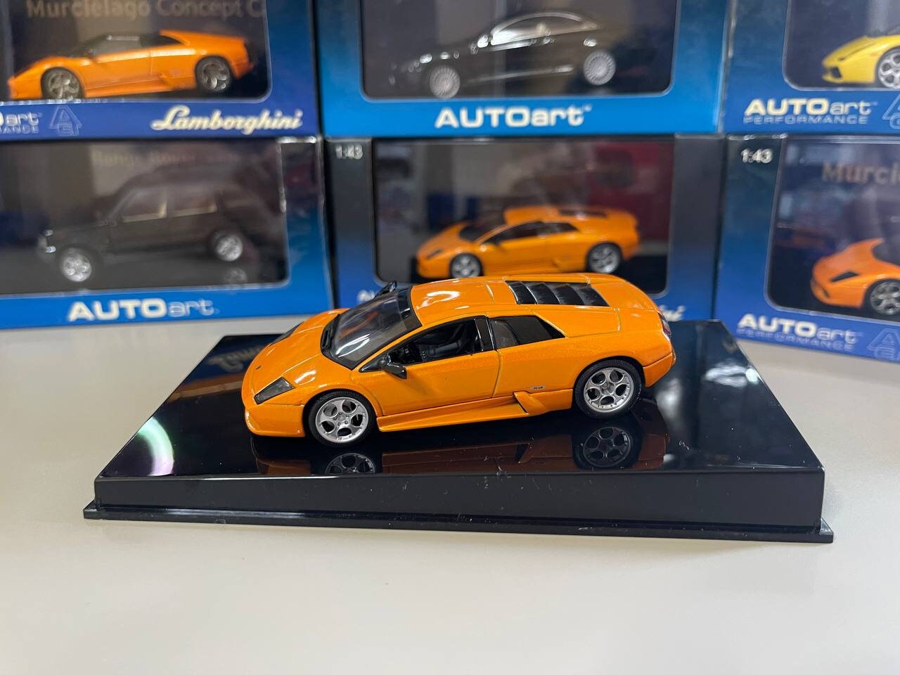 Lamborghini Murcielago 1/43 AIMS 限定 激レア Lamborghini Murcielago 1:43 Autoart Orange - Etsy