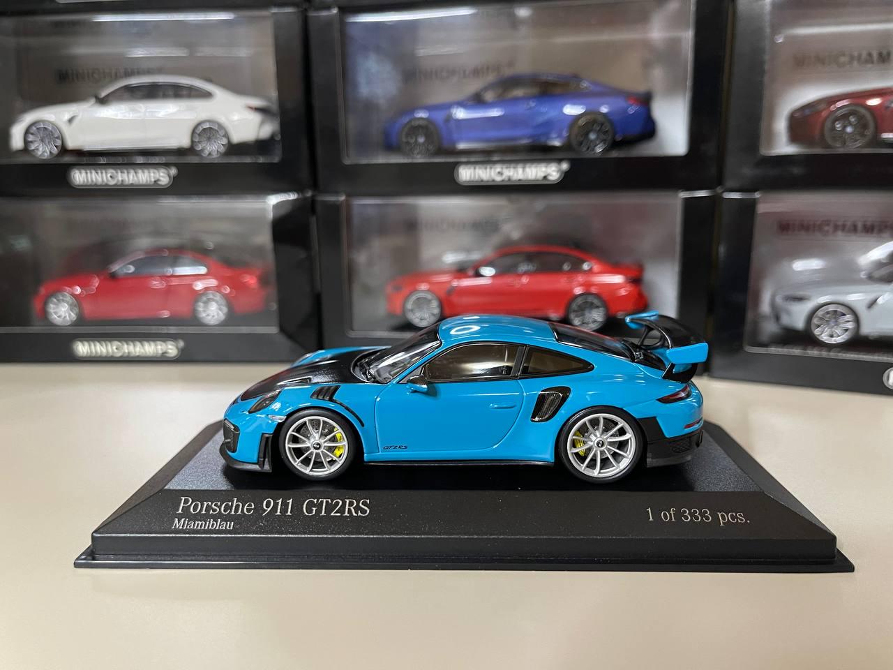 Porsche 911 GT2 Rs 1:43 Minichamps Blue - Etsy