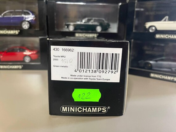Toyota MR2 1:43 Minichamps Green - Etsy