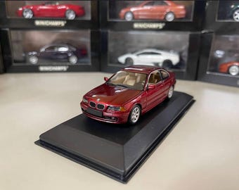 BMW Serie 3 Coupé E46 1:43 Minichamps Miniatura Roja