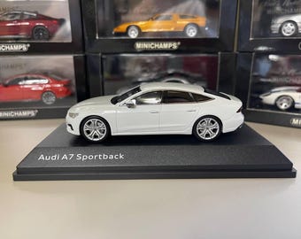 Audi A7 Sportback 1:43 Miniature Spark White - Etsy UK