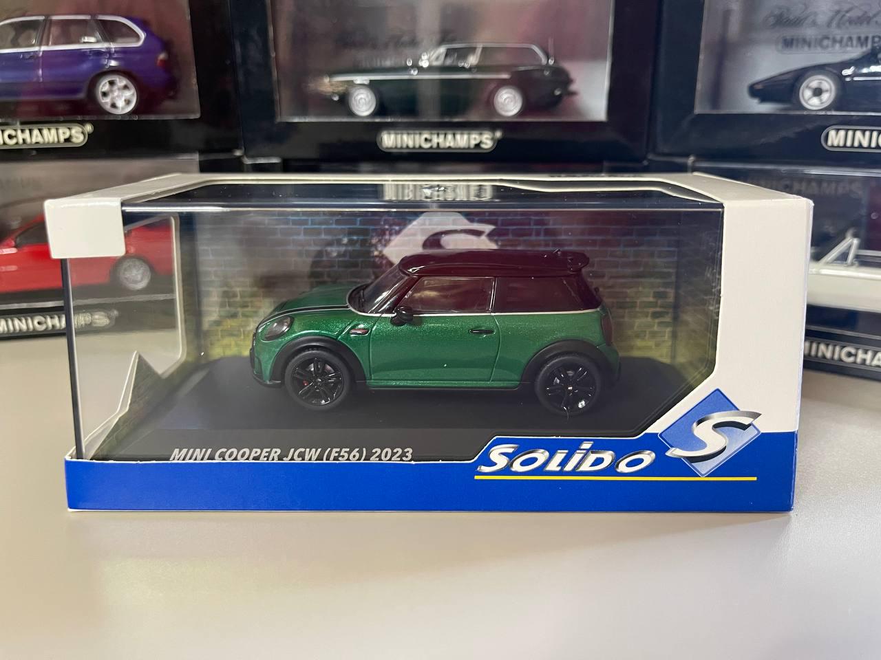 Solido 1:43 Mini Cooper John Works Año De Construcción 2023 British Racing Verde S4315002