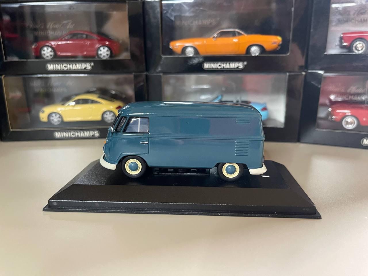 Volkswagen Delivery Van 1:43 Minichamps Blue - Etsy