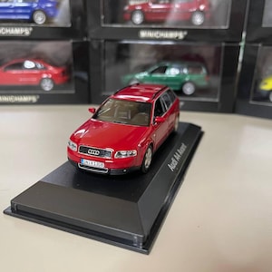 Audi A4 B6 Avant 1:43 Minichamps Red - Etsy