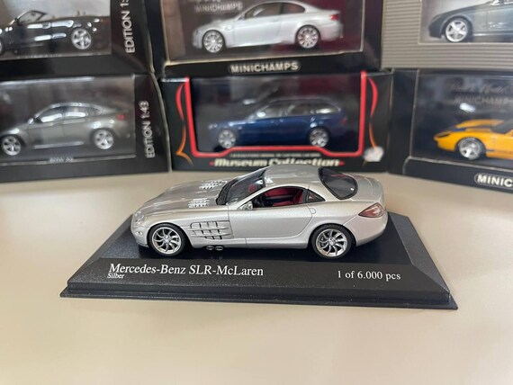 Mercedes Benz Slr Mclaren 1:43 Minichamps Silver - Etsy