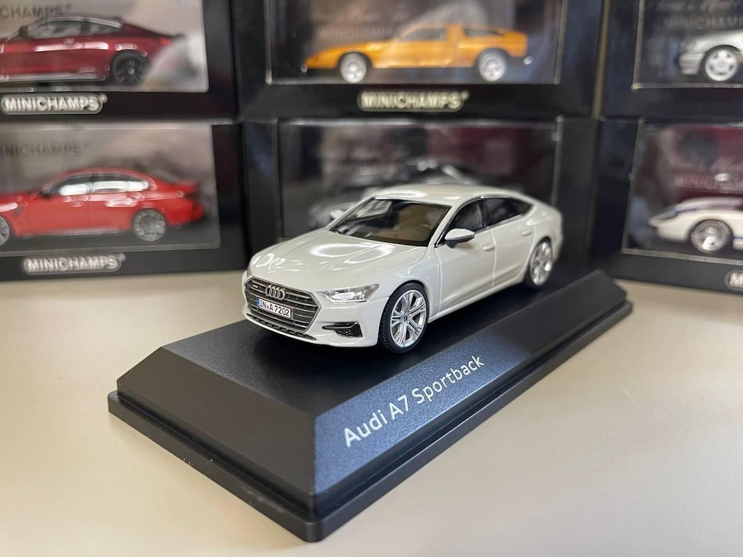 Audi A7 Sportback 1:43 Miniature Spark White - Etsy