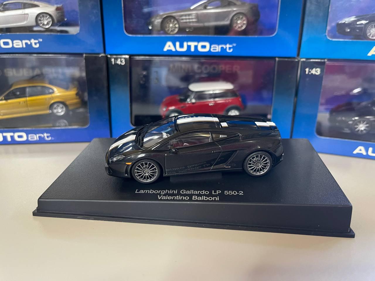 Lamborghini Gallardo Lp550-2 Valentino Balboni 1:43 Autoart Black