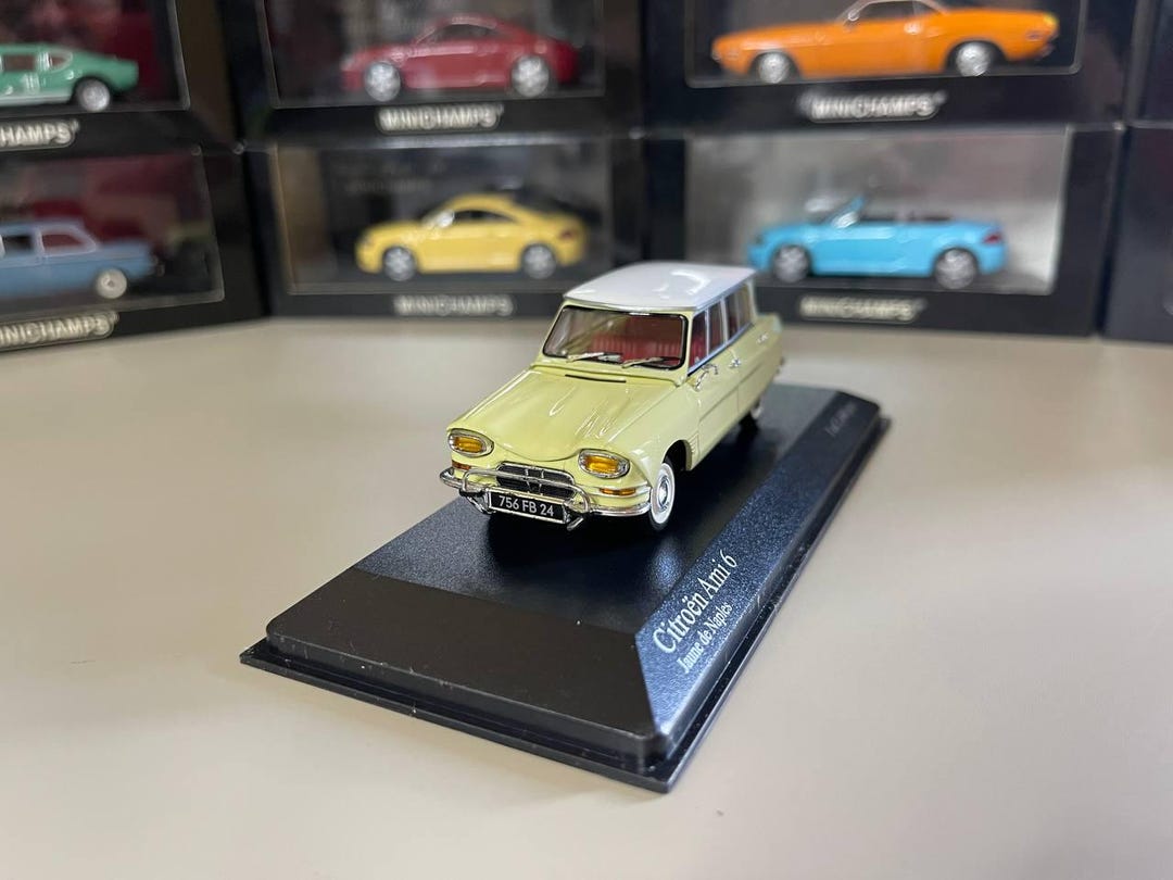シトロエン アミ6 1/43 ミニチャンプス ミニカー Citroen Ami 6 1:43 Minichamps Yellow - Etsy