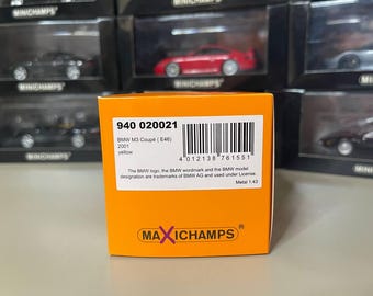 Bmw M3 E46 Coupe 1:43 Minichamps Yellow - Etsy