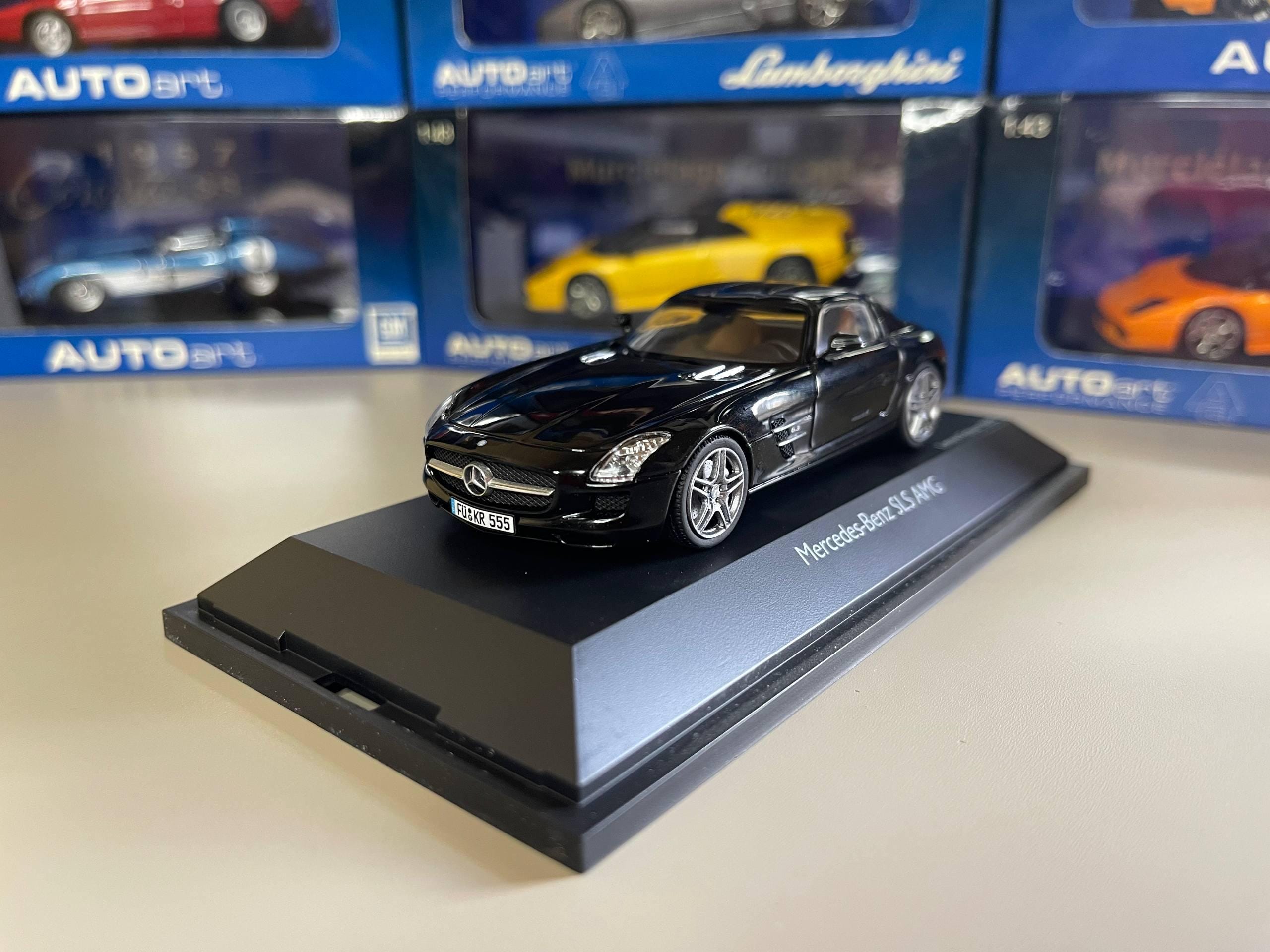 ミニカー 1/43 Mercedes-Benz SLS AMG /Schuco Mercedes Benz SLS Amg 1:43 Schuco Black Miniature - Etsy