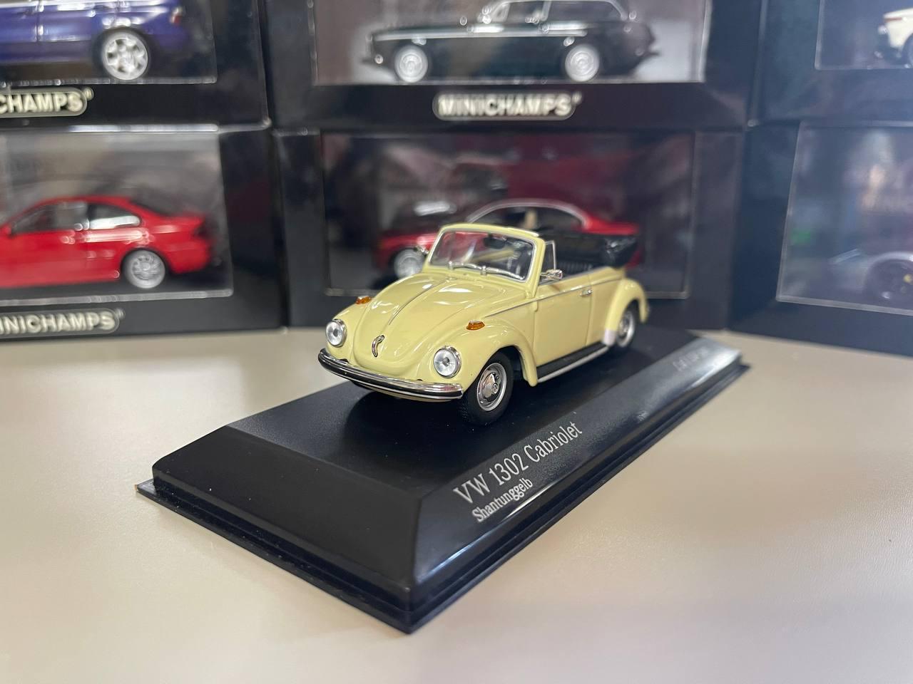 フォルクスワーゲン 1302 カブリオ 1:43 ミニチャンプス イエロー