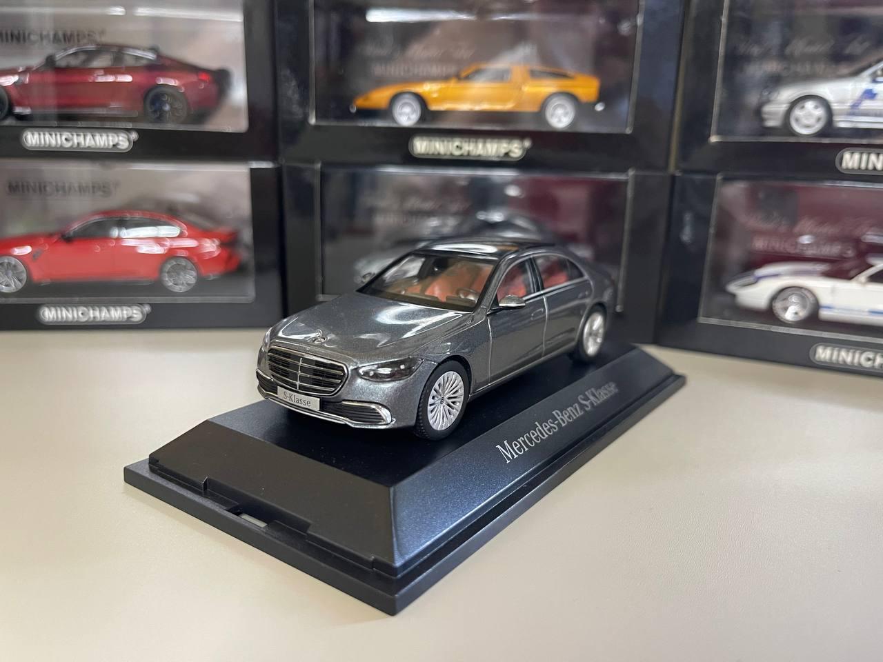 Mercedes Benz S Klasse W223 Miniature 1:43 Herpa Gray - Etsy