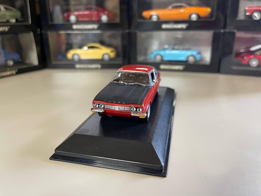 Ford Capri 2600 RS 1:43 Minichamps Red - Etsy