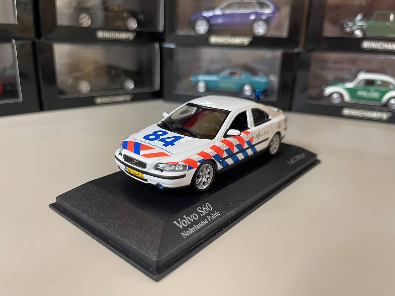 Volvo S60 Dutch Police 1:43 Minichamps - Etsy