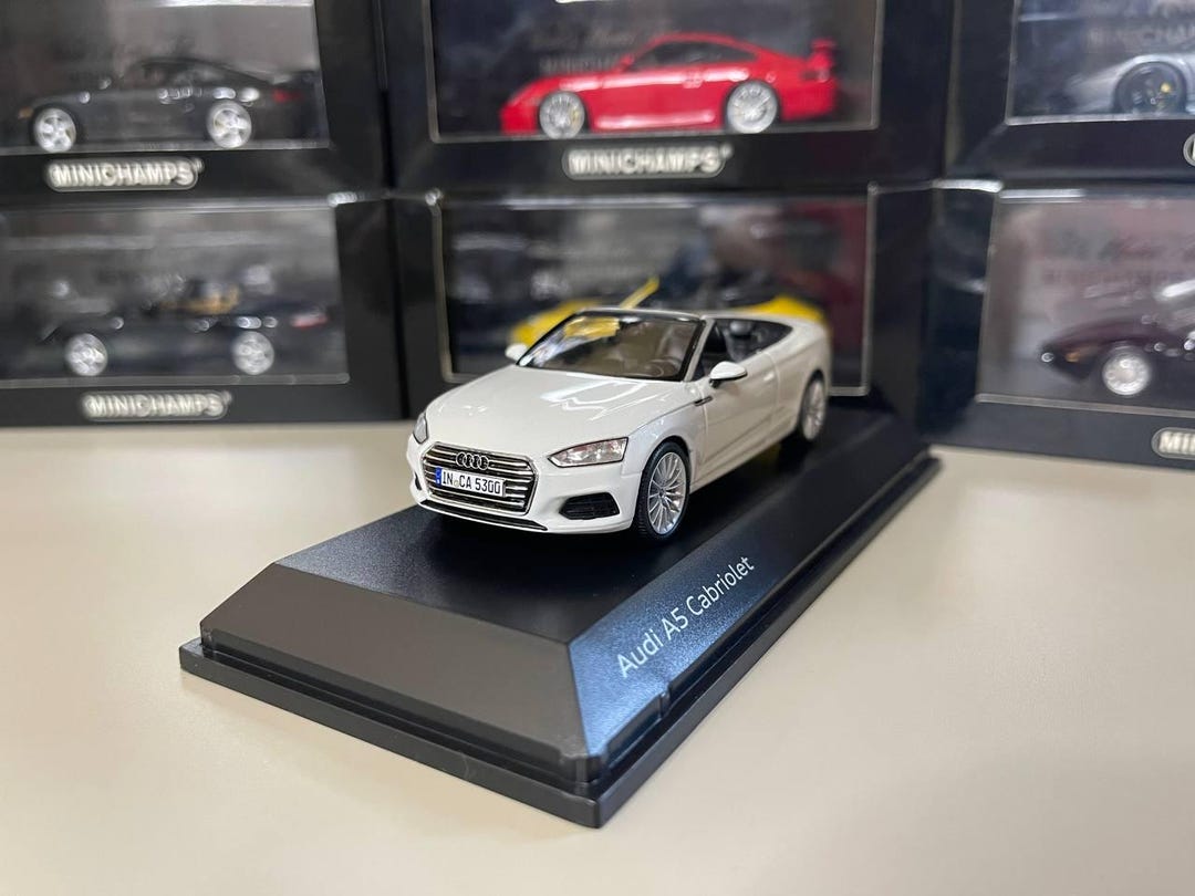 Audi A5 Sportback ホワイトミニカー Audi A5 Cabriolet 1:43 Spark White - Etsy