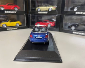 Audi A4 Cabriolet Norev bleu 1/43 - Collection