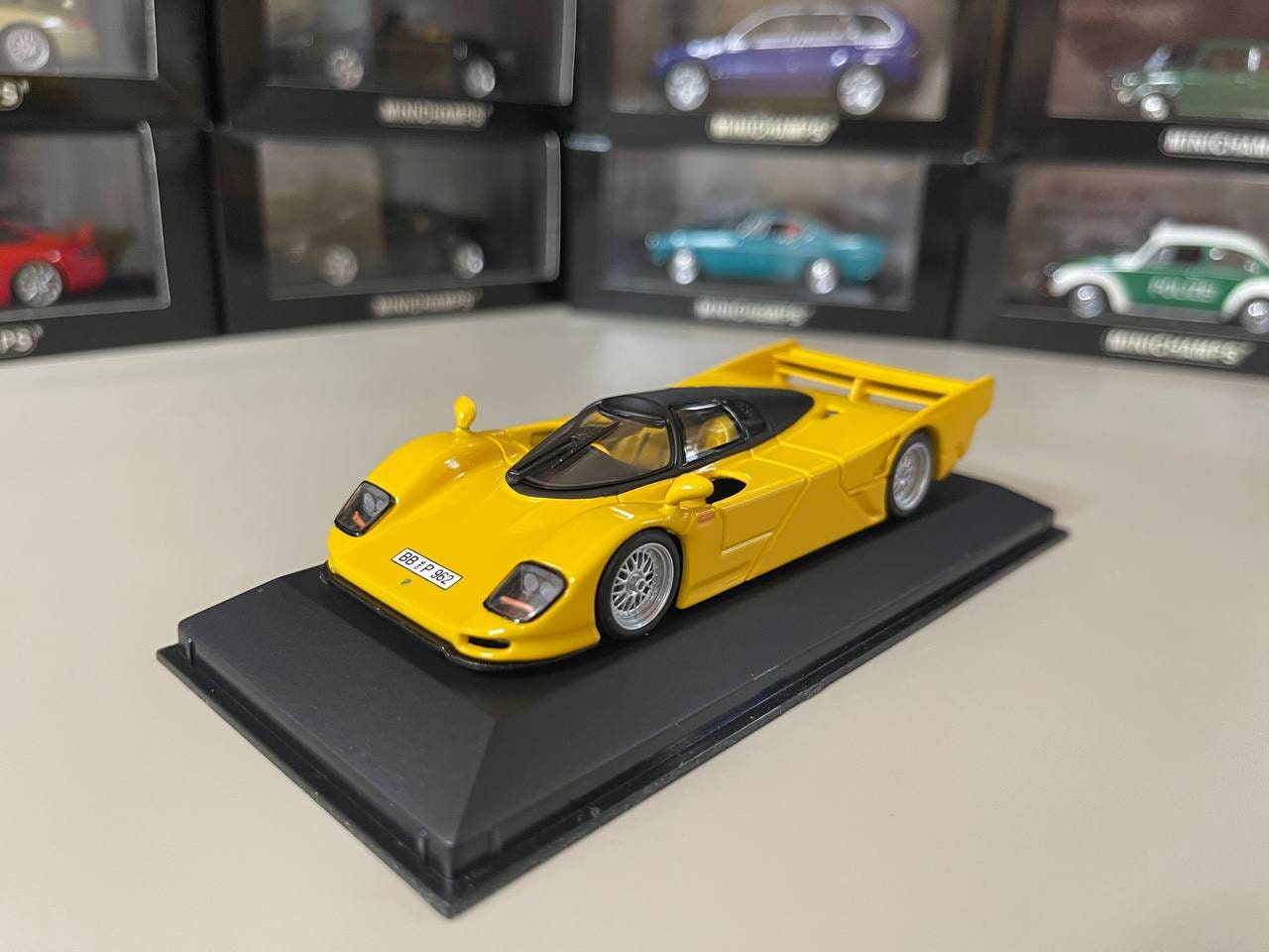 Porsche 962 Street Version 1:43 Minichamps Yellow - Etsy Canada