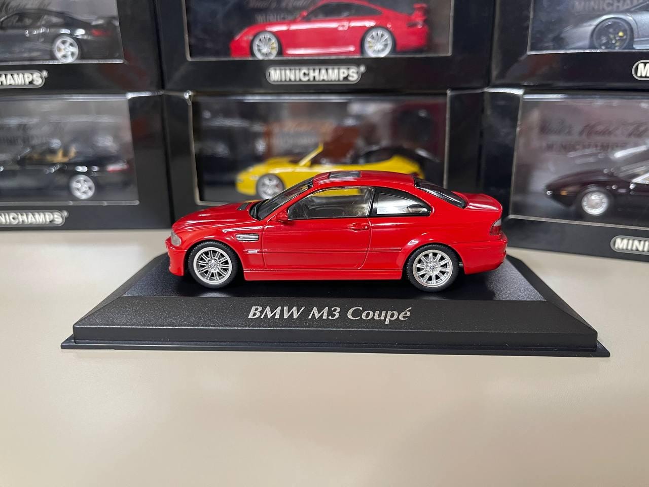 Bmw M3 E46 Coupe 1:43 Minichamps Red - Etsy