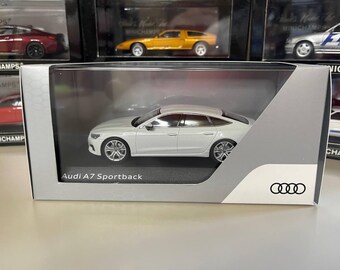 Audi A7 Sportback 1:43 Miniature Spark White - Etsy