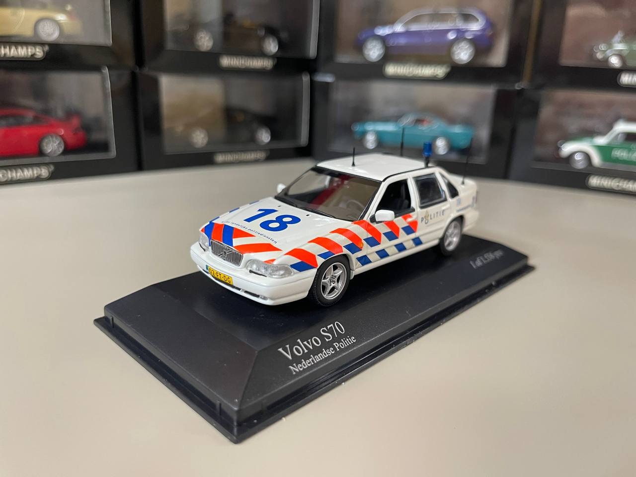 Volvo S70 Dutch Police 1:43 Minichamps - Etsy