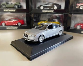 Audi A6 B6 1:43 Minichamps Miniatura Plateada