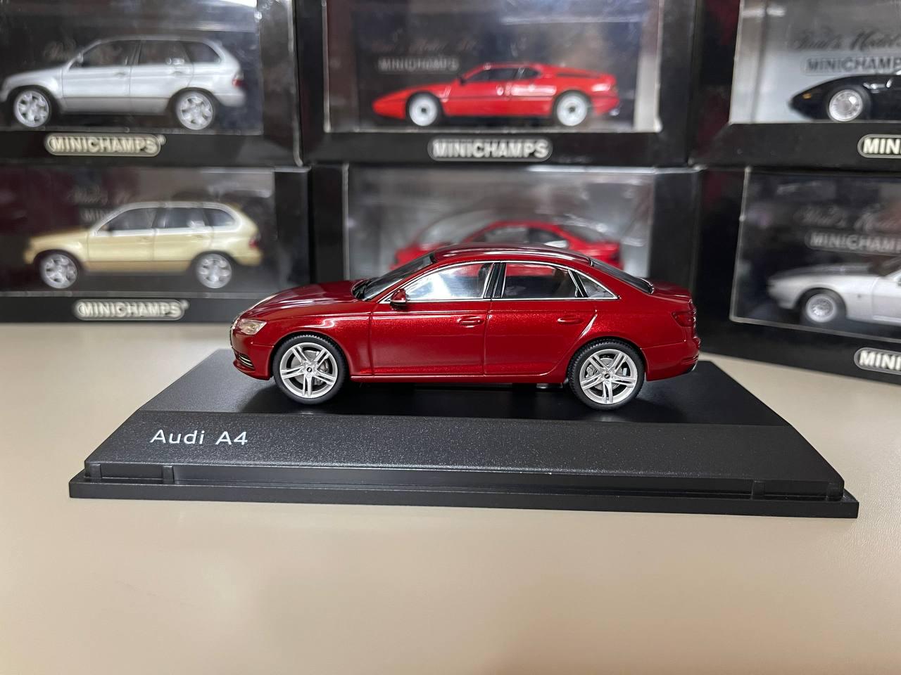 Audi A4 B9 1:43 Spark Red Miniature - Etsy Israel