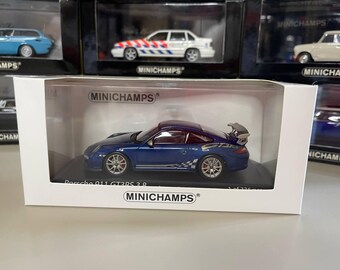 ポルシェ 911 GT3 RS 1:43 ミニチャンプス ブルー - Etsy 日本