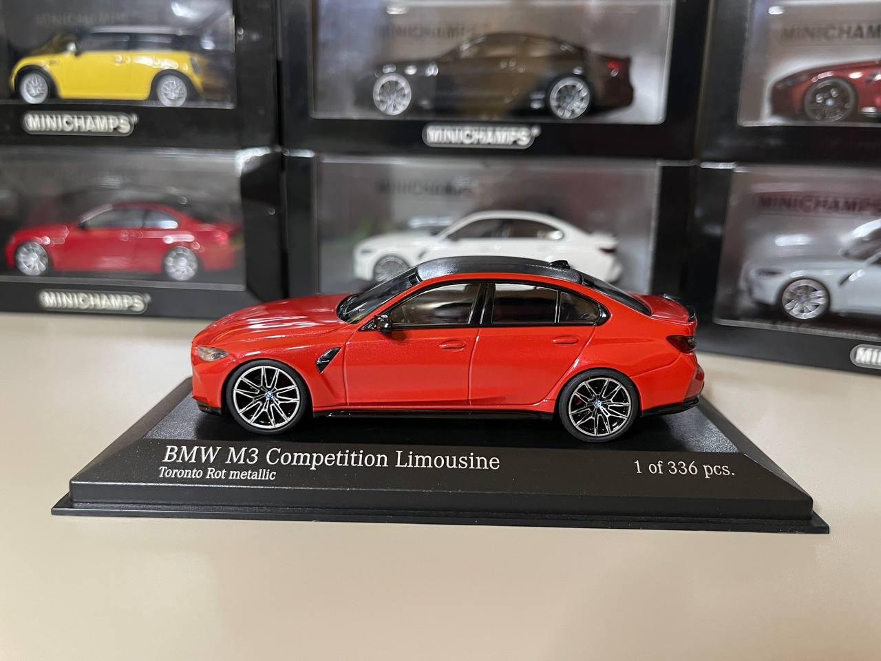 BMW M3 G80 コンペティション 1:43 ミニチャンプス レッド - Etsy 日本